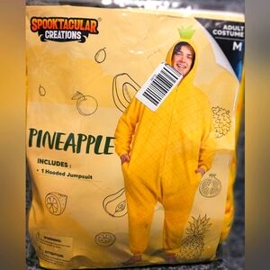 Pineapple Hooded Jumpsuit- Halloween Costume- Size Medium- New- RRR Halloween